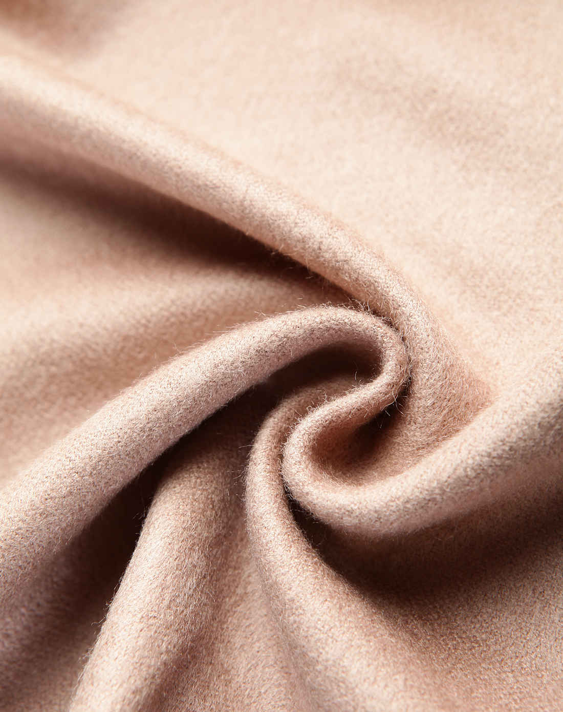 大气卡其色真丝拉绒围巾披肩两用