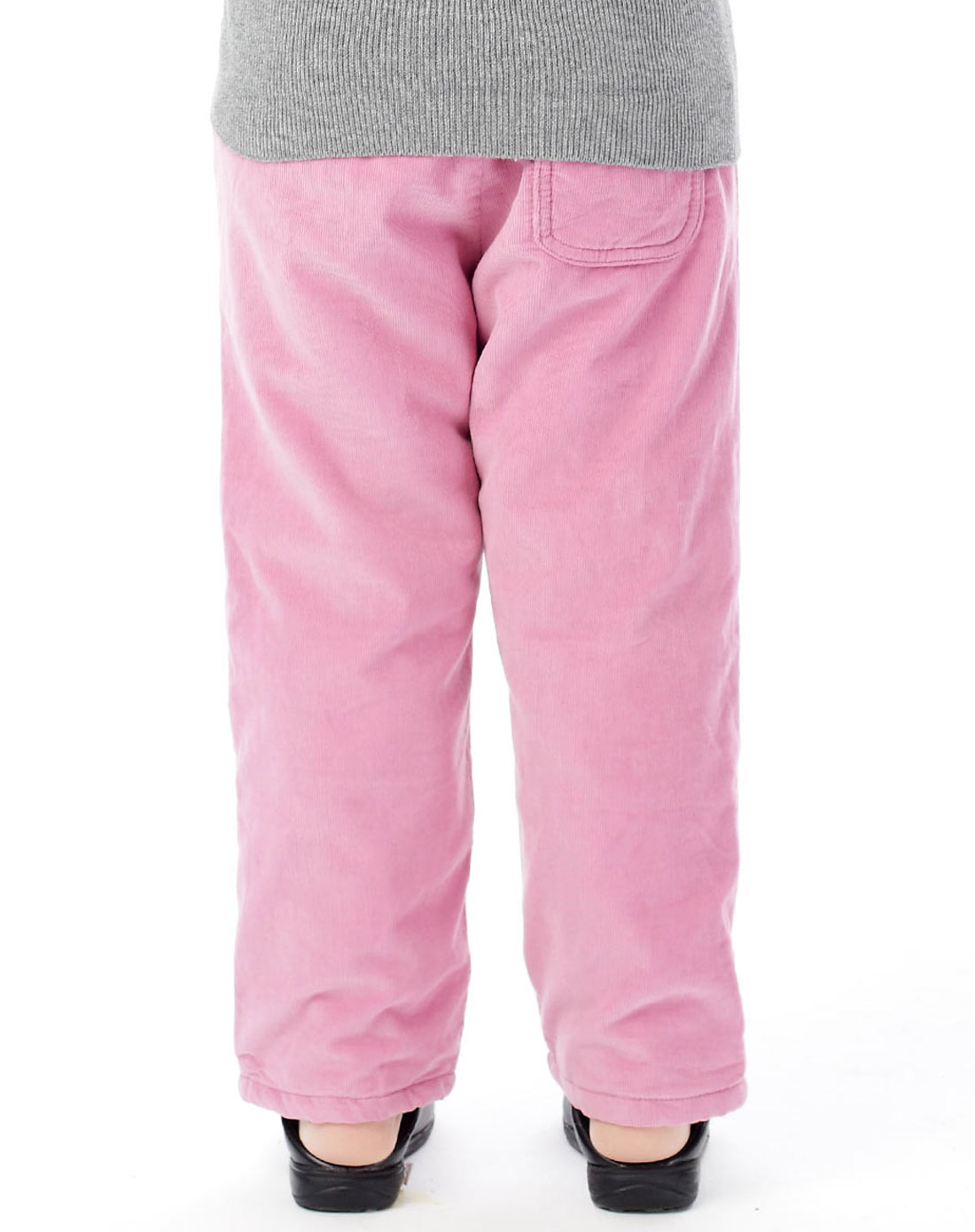 女童神灯紫梭织棉裤