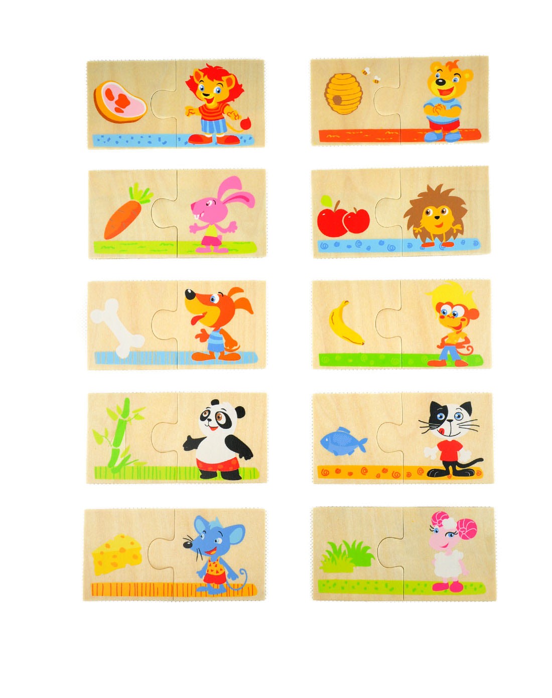 特宝儿动物找食物配对游戏