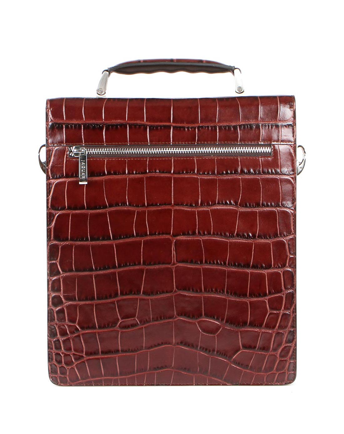 捷豹jaguar国际品牌皮具专场男款咖啡色牛皮公文包jm18143102_唯品会