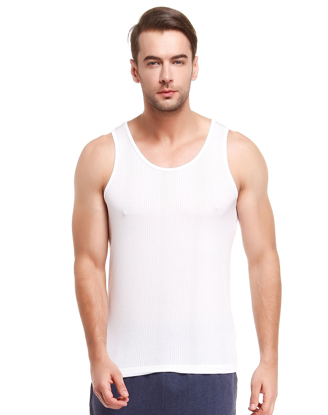 爱慕集团男士内衣专场-aimer men白色舒适百搭背心