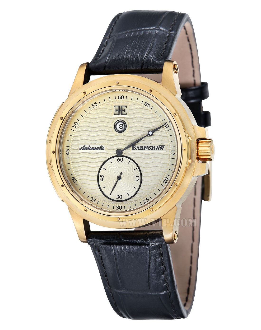 thomas earnshaw手表专场 > 男士单指针波浪底纹自动机械表