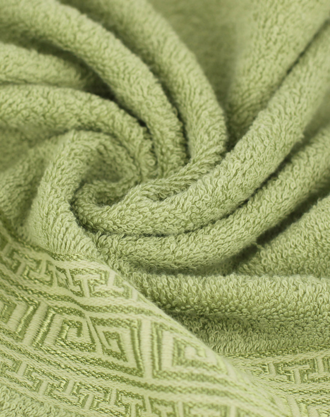 绿色竹纤维毛巾