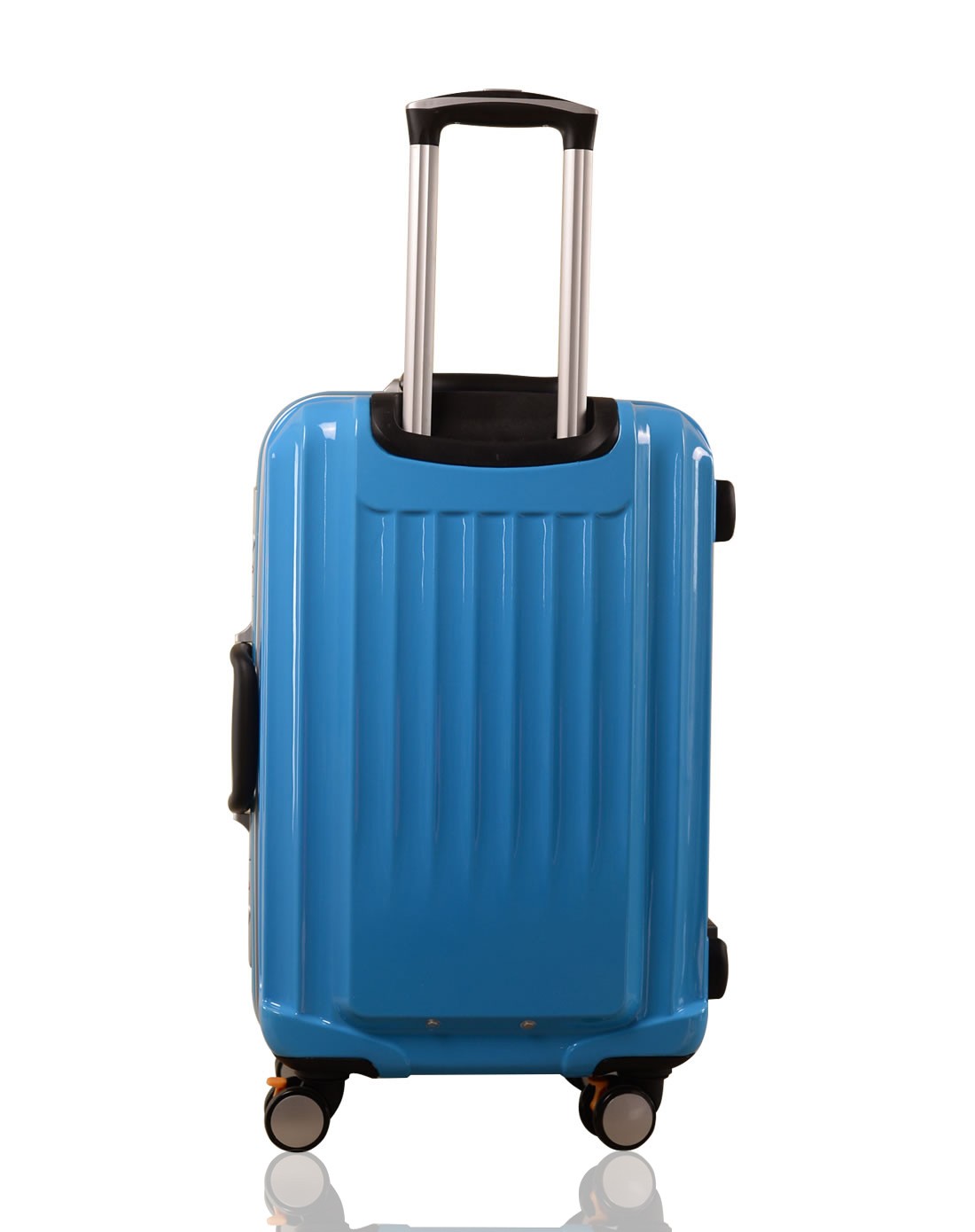 trablog浅蓝色铝框24寸拉杆箱