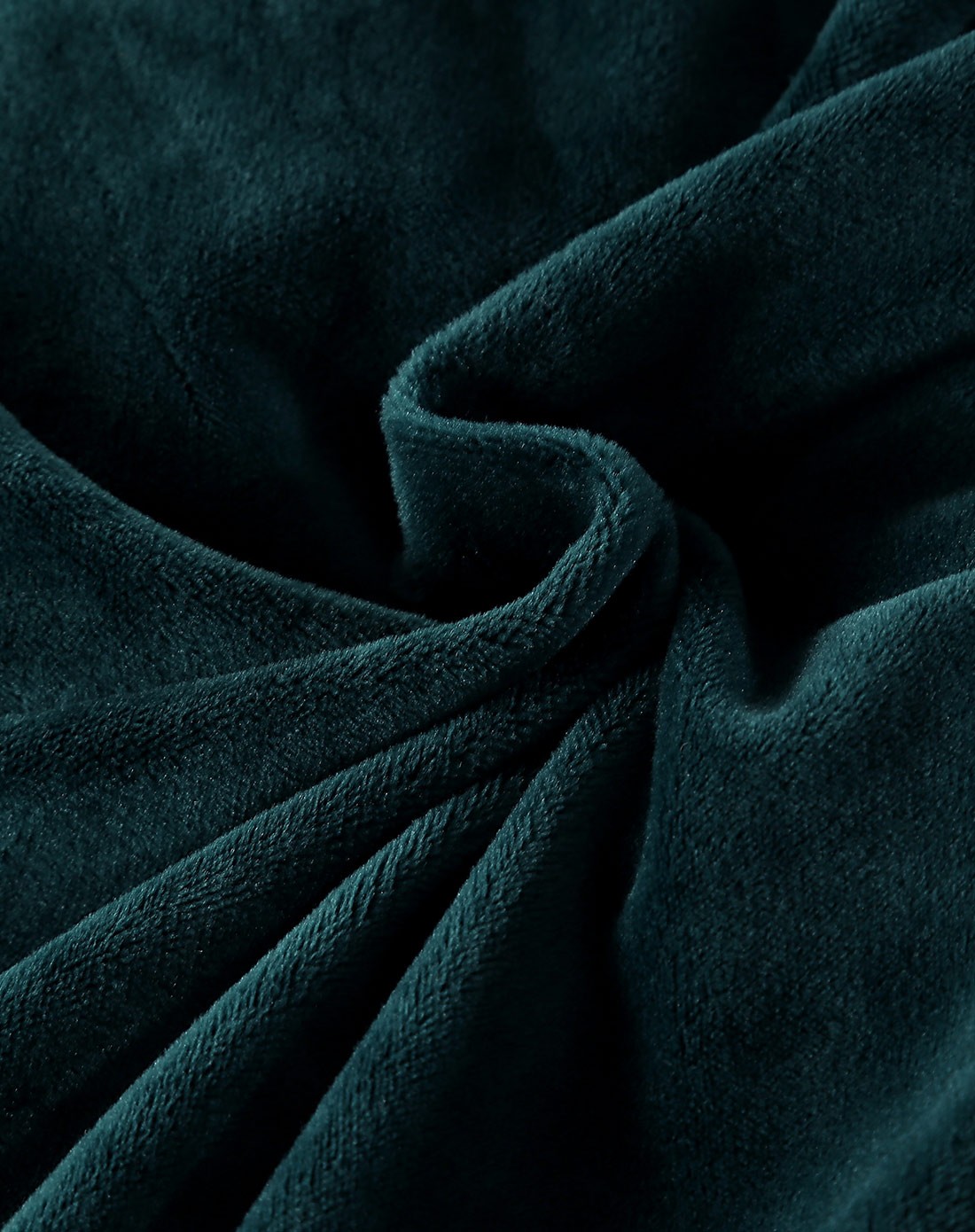 水晶超柔四件套1.5米-纯墨绿