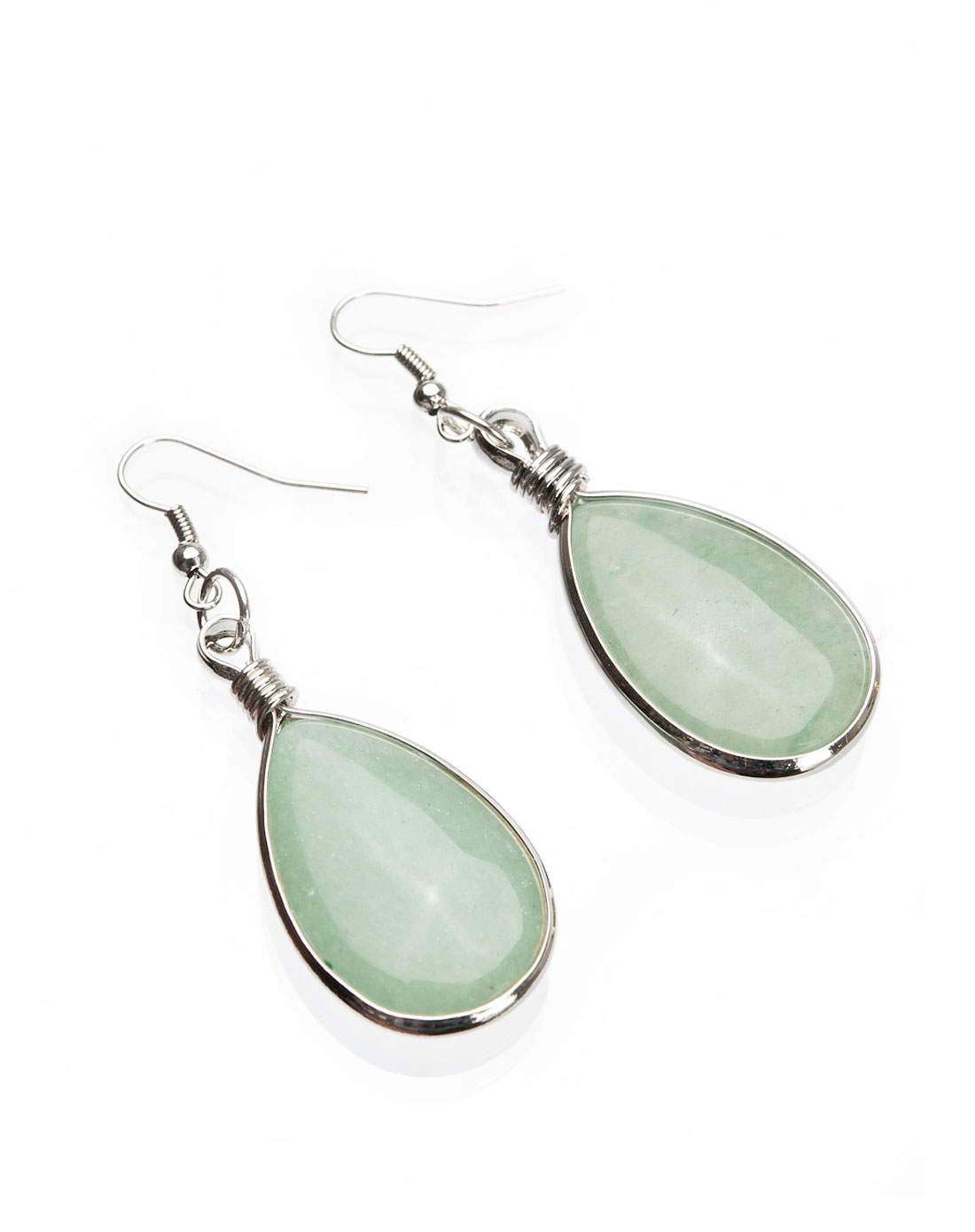 绿色得意盈然玉耳环