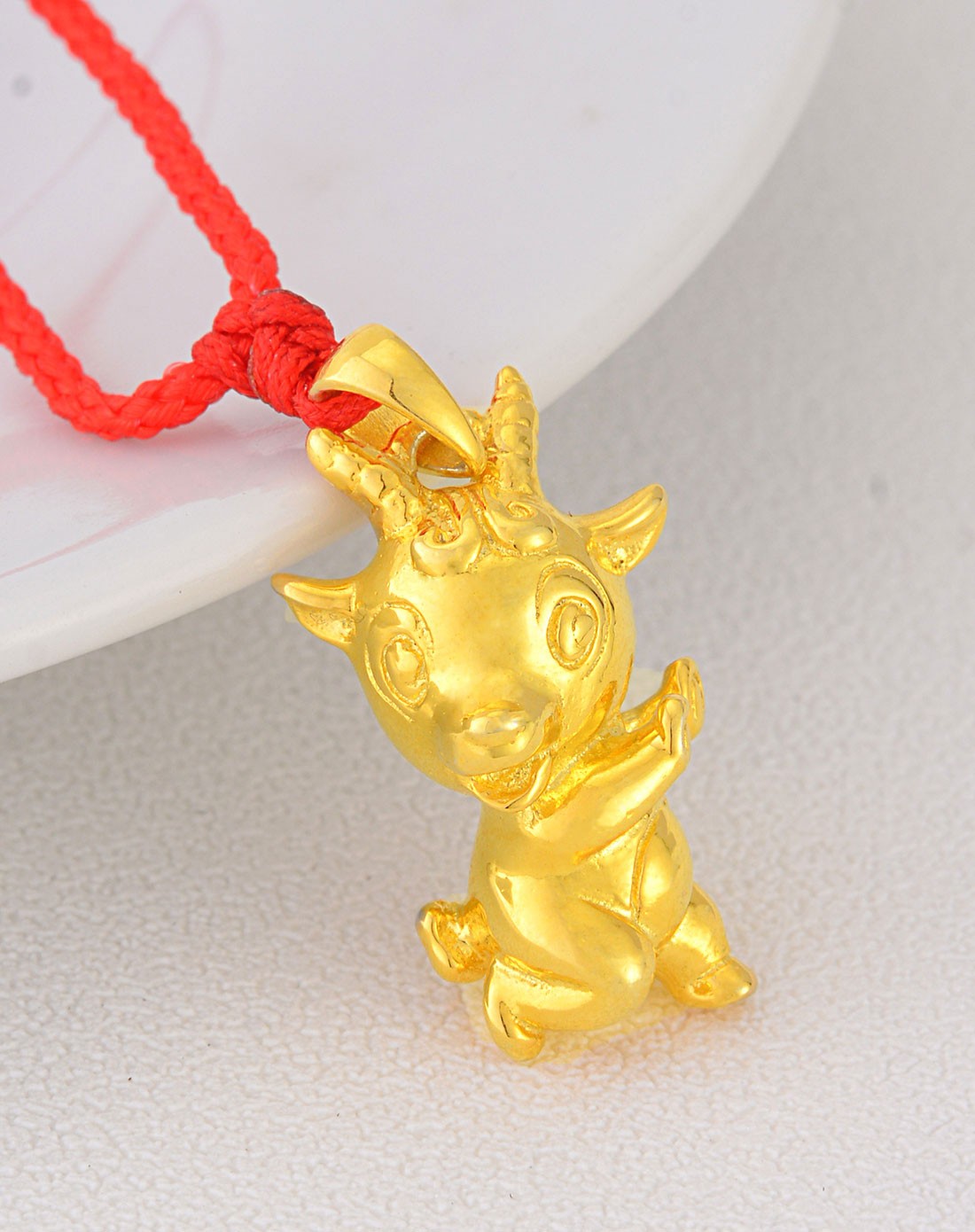 吉祥活泼可爱羊吊坠