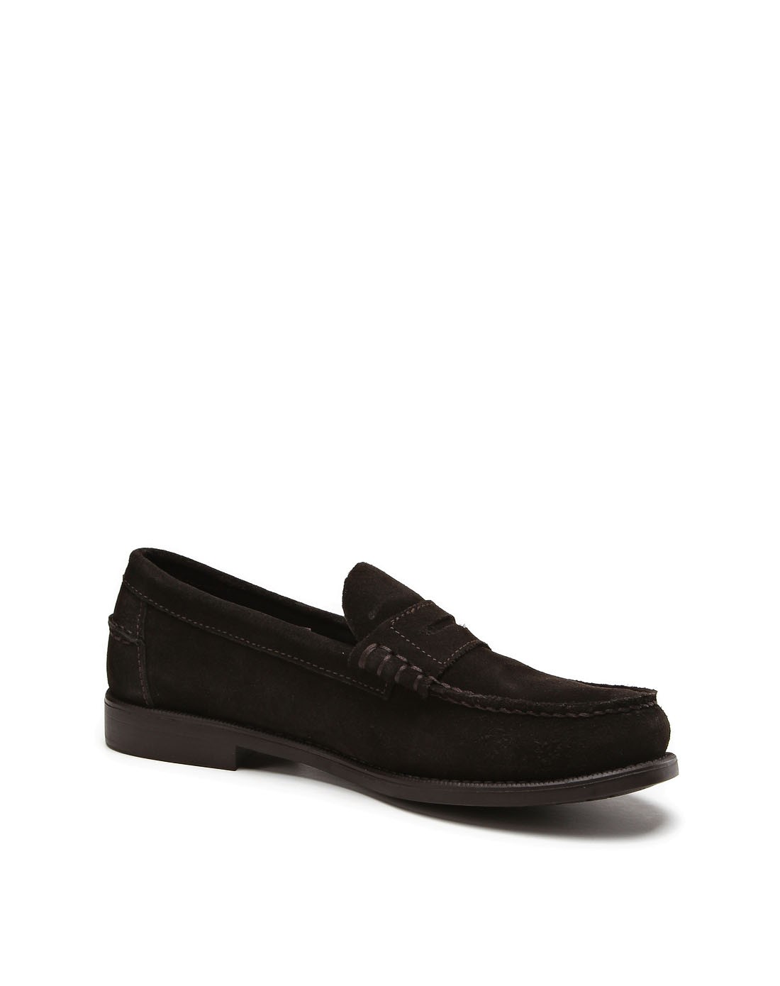 男款咖啡色牛磨砂皮商务皮鞋