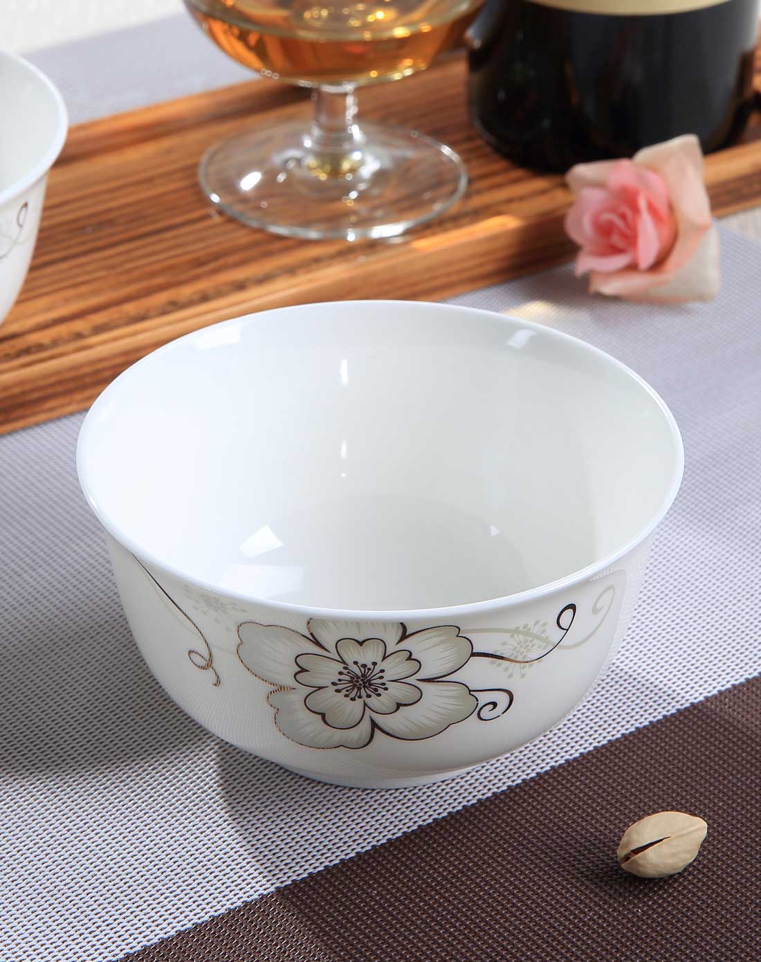 中式餐具-雅兰-6头4.5寸米饭碗