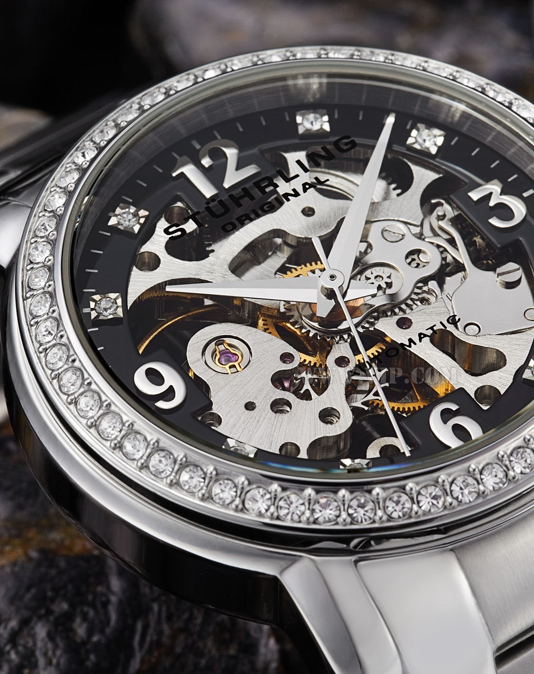 女士时尚镂空表盘自动机械表