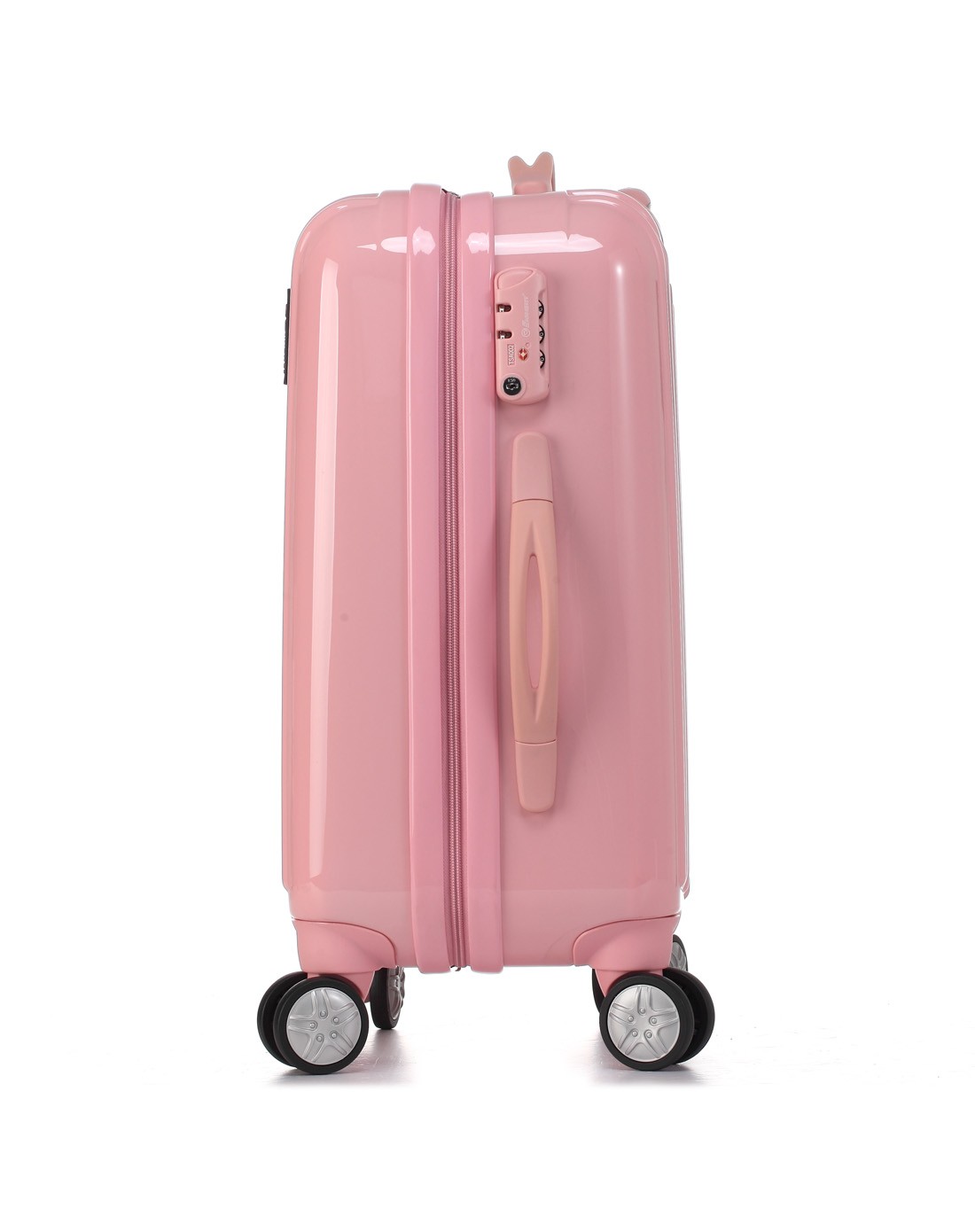 浅蜜桃19寸超轻亮面pc拉链箱