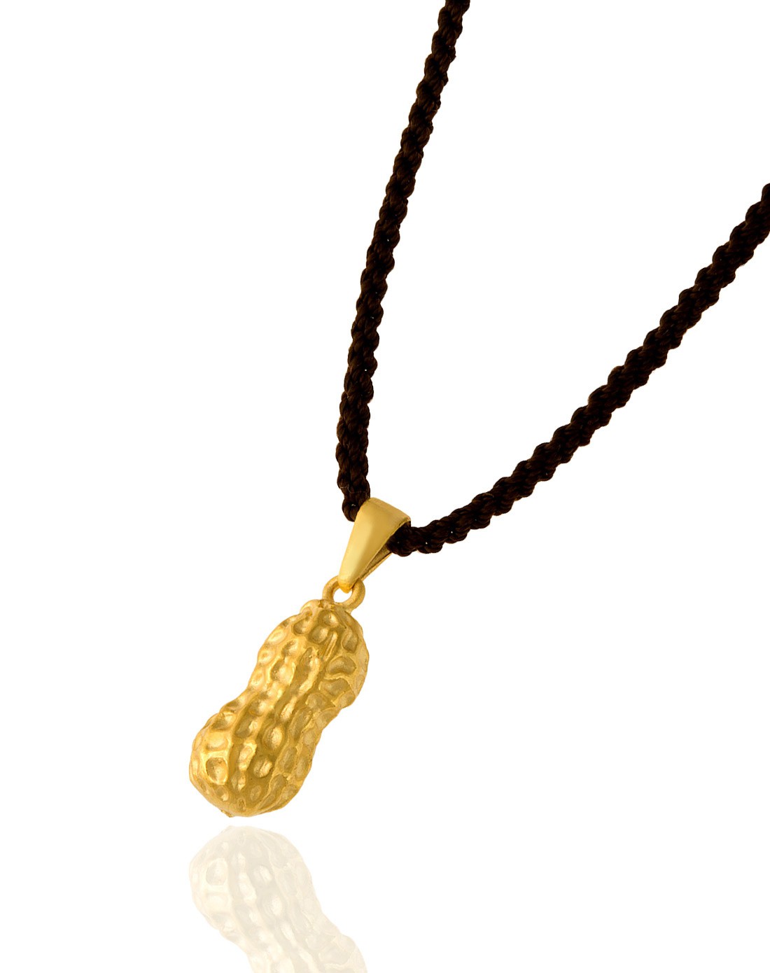 中国黄金珠宝专场-千足金硬金花生挂件1.86g