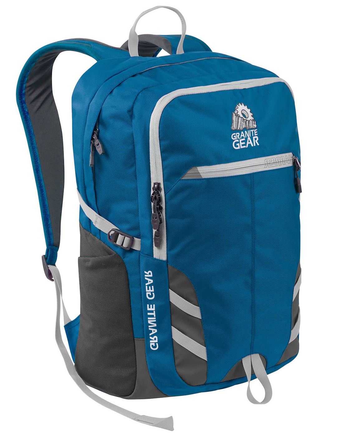 花岗岩 中性款蓝色休闲双肩背包 时尚耐用