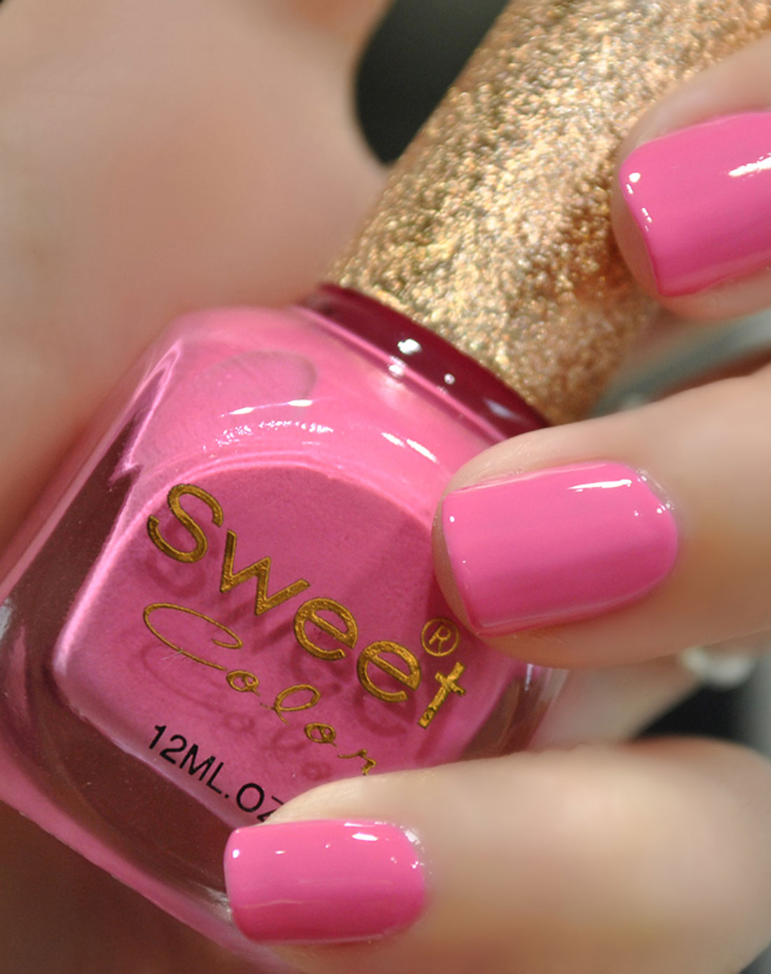 sweet color指甲油专场-浅粉色漆光实色系列指甲油 12ml