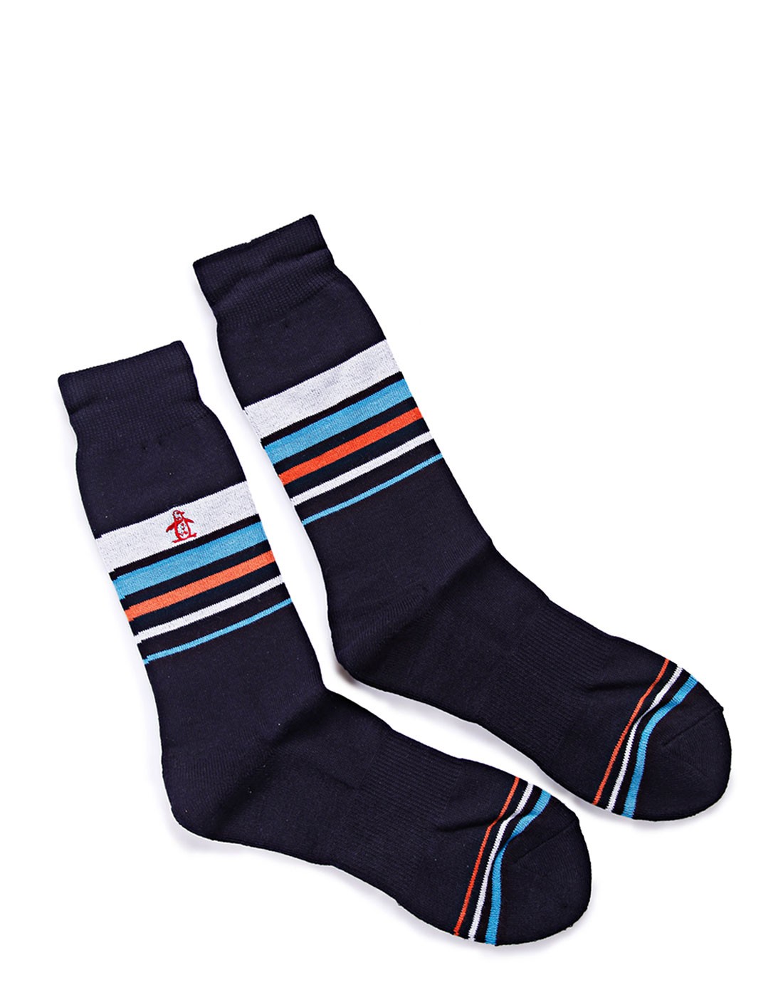 男款藏蓝色高尔夫功能袜 条纹舒适保暖