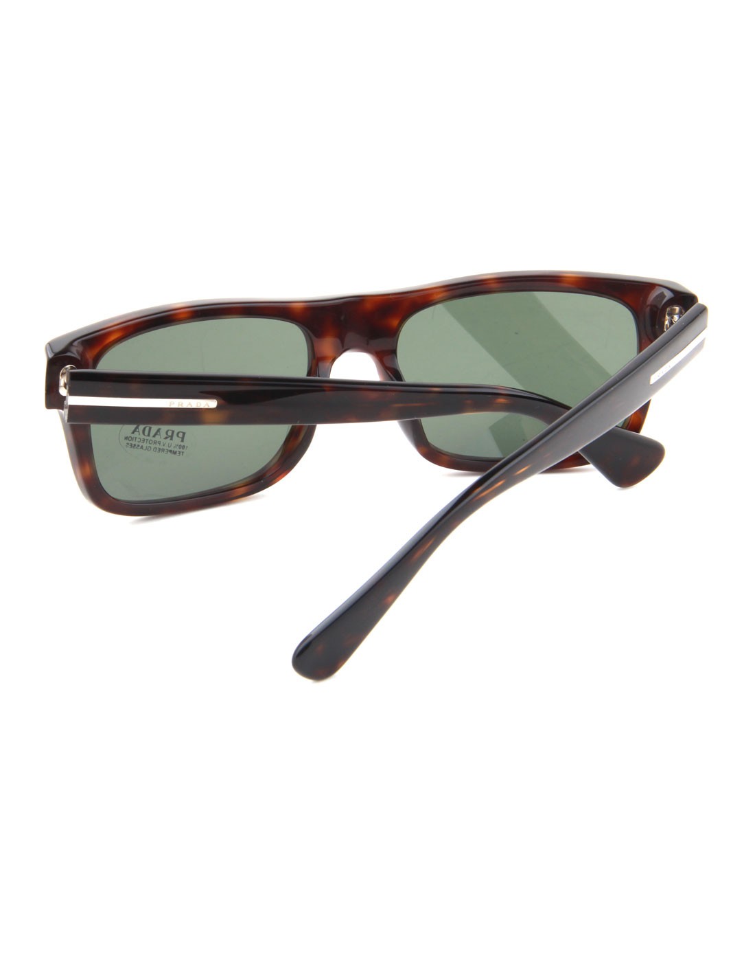 奢品眼镜专场普拉达prada 时尚绅士玳瑁方框太阳镜spr18p2au0b256