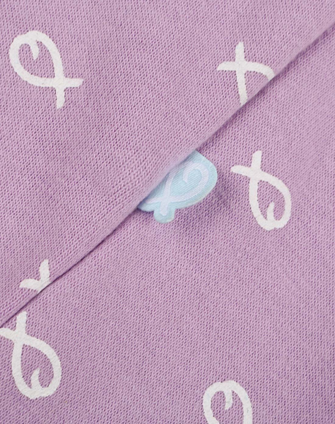 男女童藕荷色套头卫衣