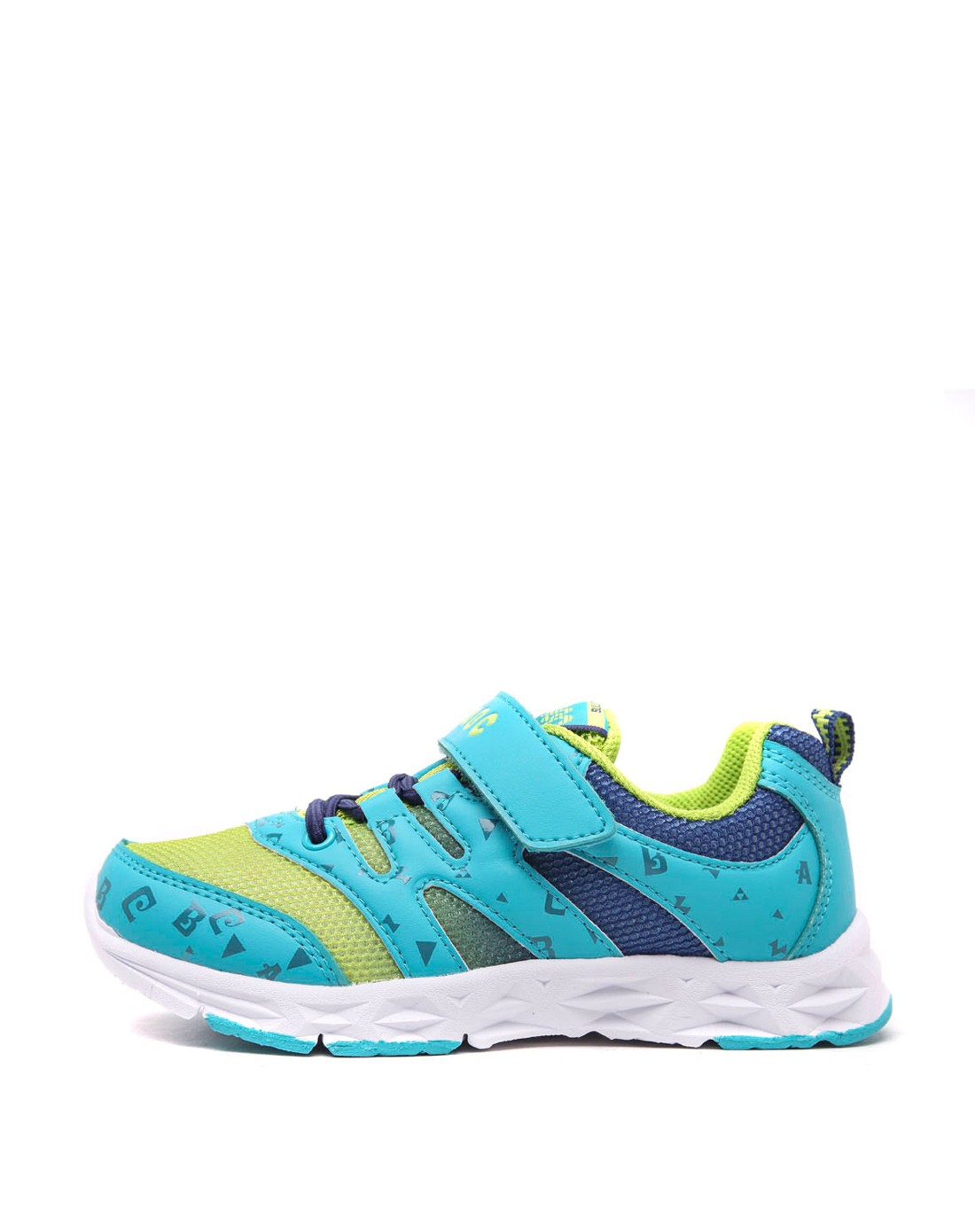 abckids男女童鞋混合专场-男中童海绿/荧光绿跑步鞋