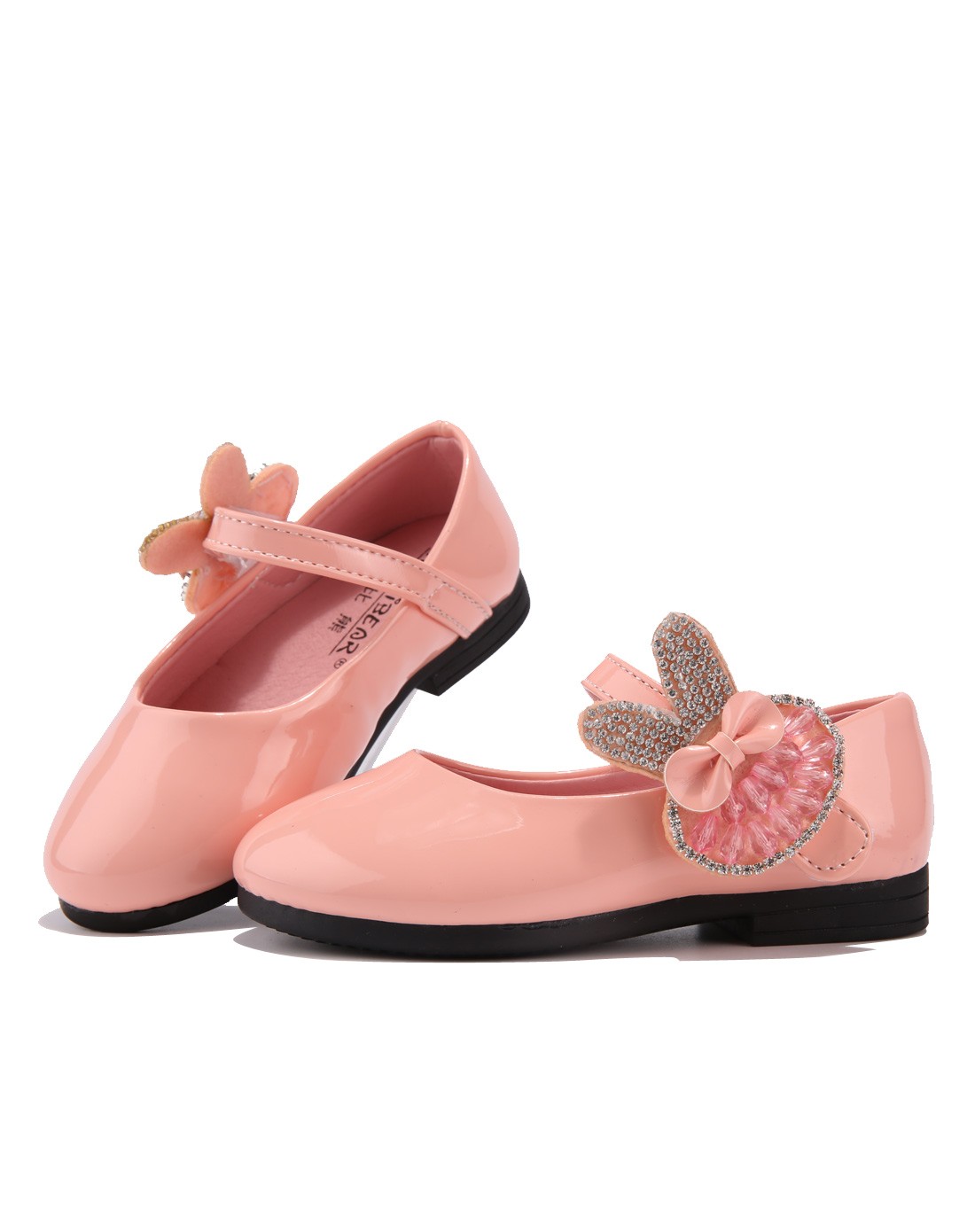 女童小公主学步鞋粉红色