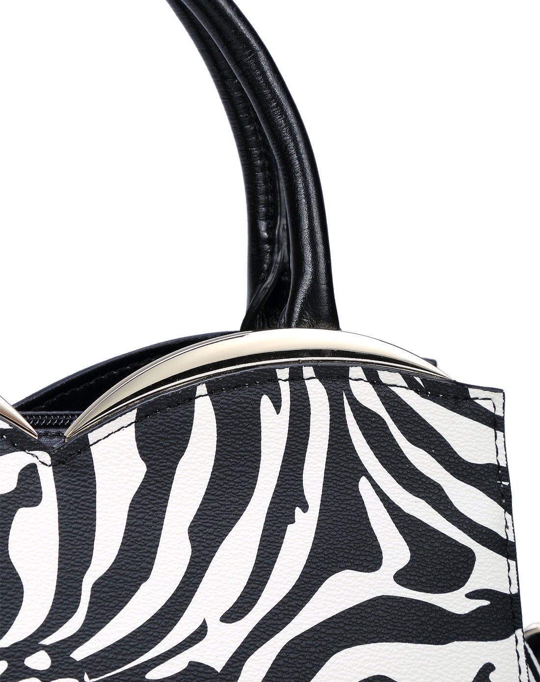 女款米白潮流时尚斑马纹手提包(斜挎)