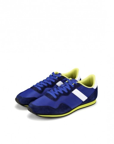 缓震耐磨 男款深海蓝配纯净蓝色跑鞋 舒适活力