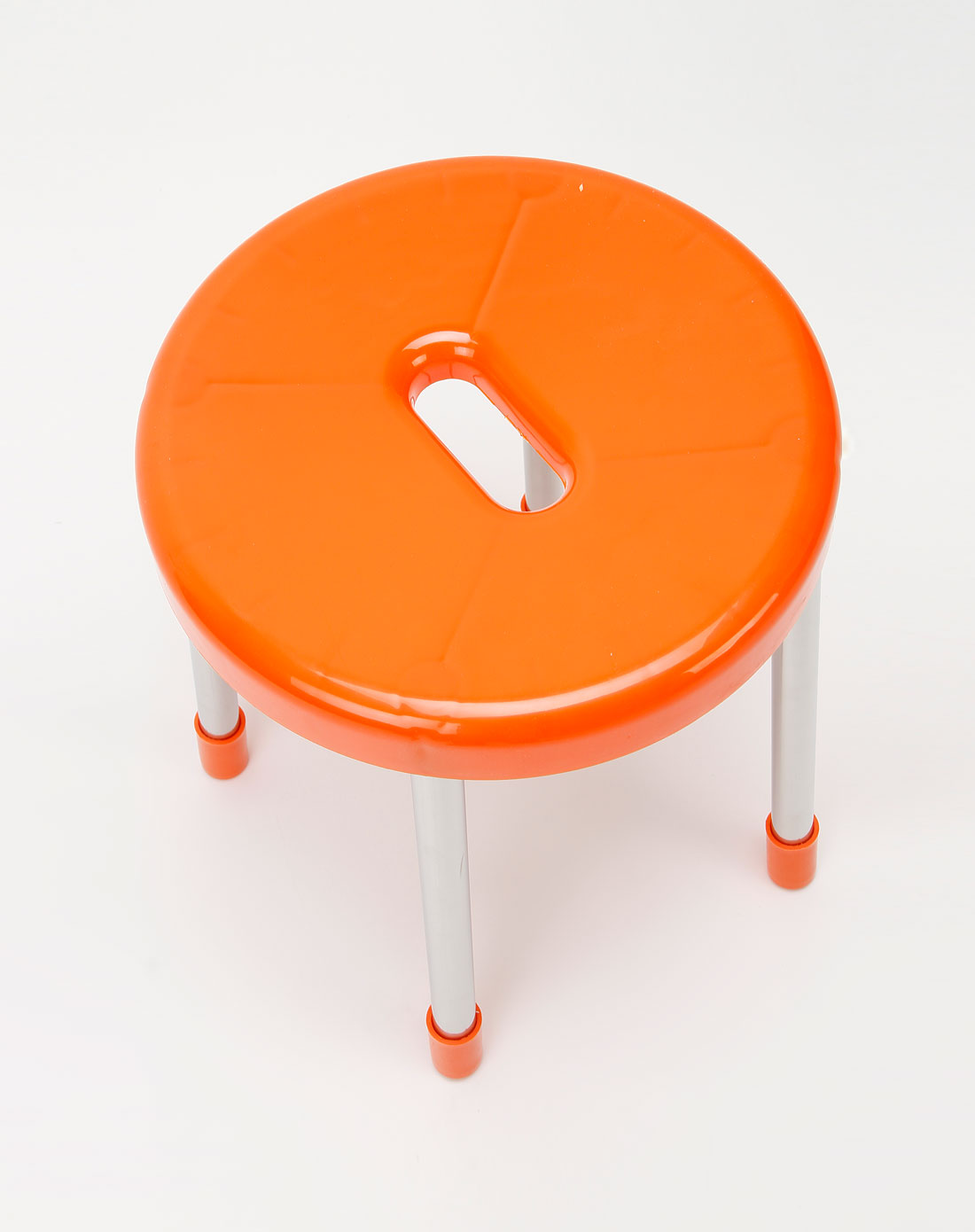 橙色炫彩圆形板凳
