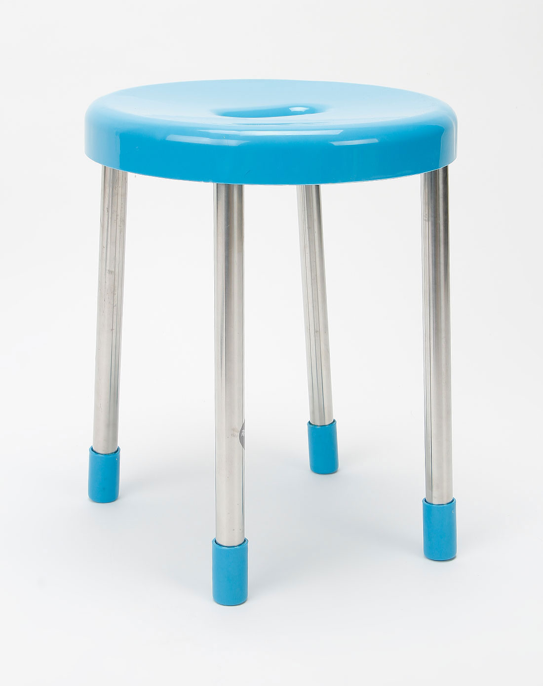 蓝色炫彩圆形板凳