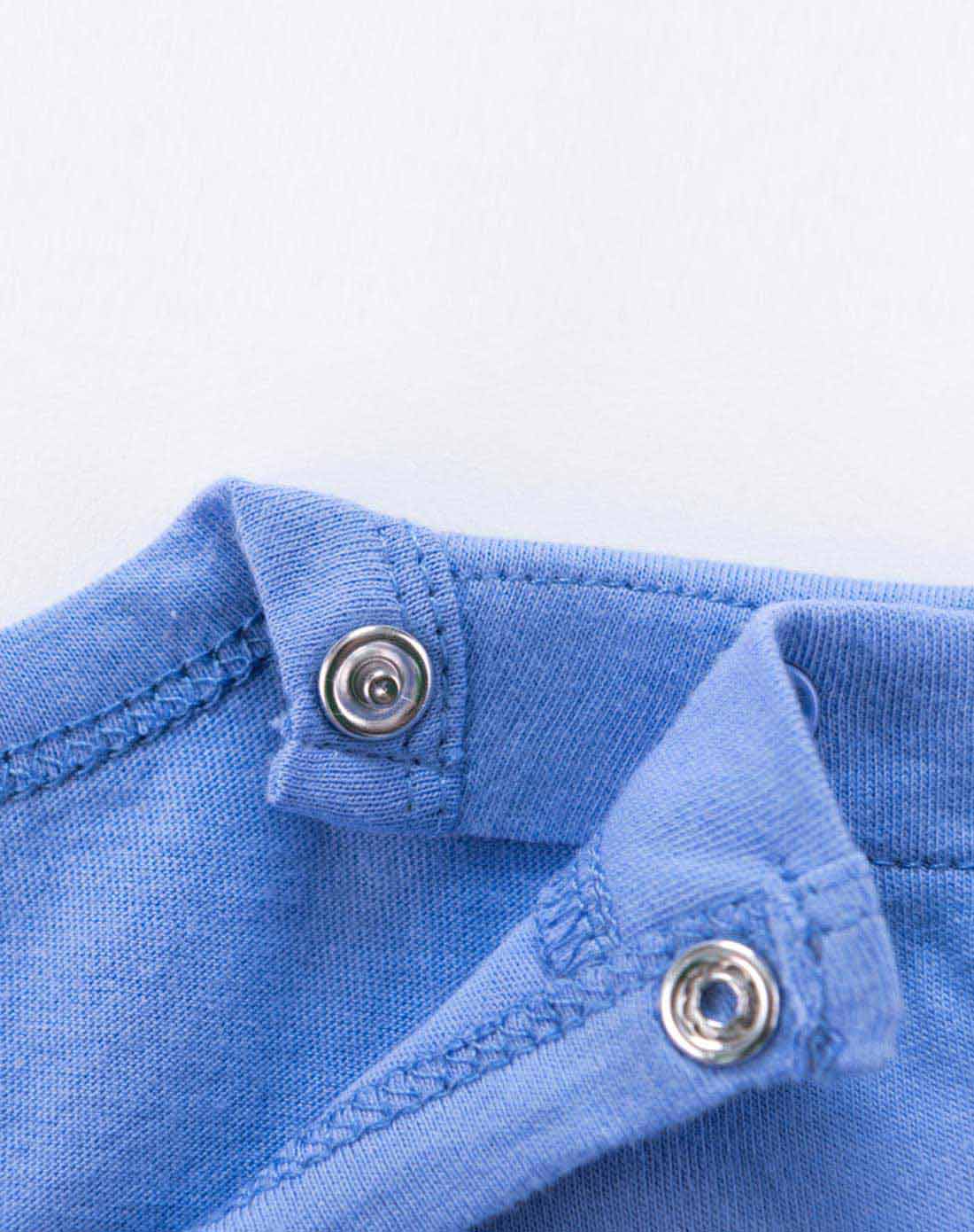 男童绀蓝靛蓝色小孩短袖短裤套装