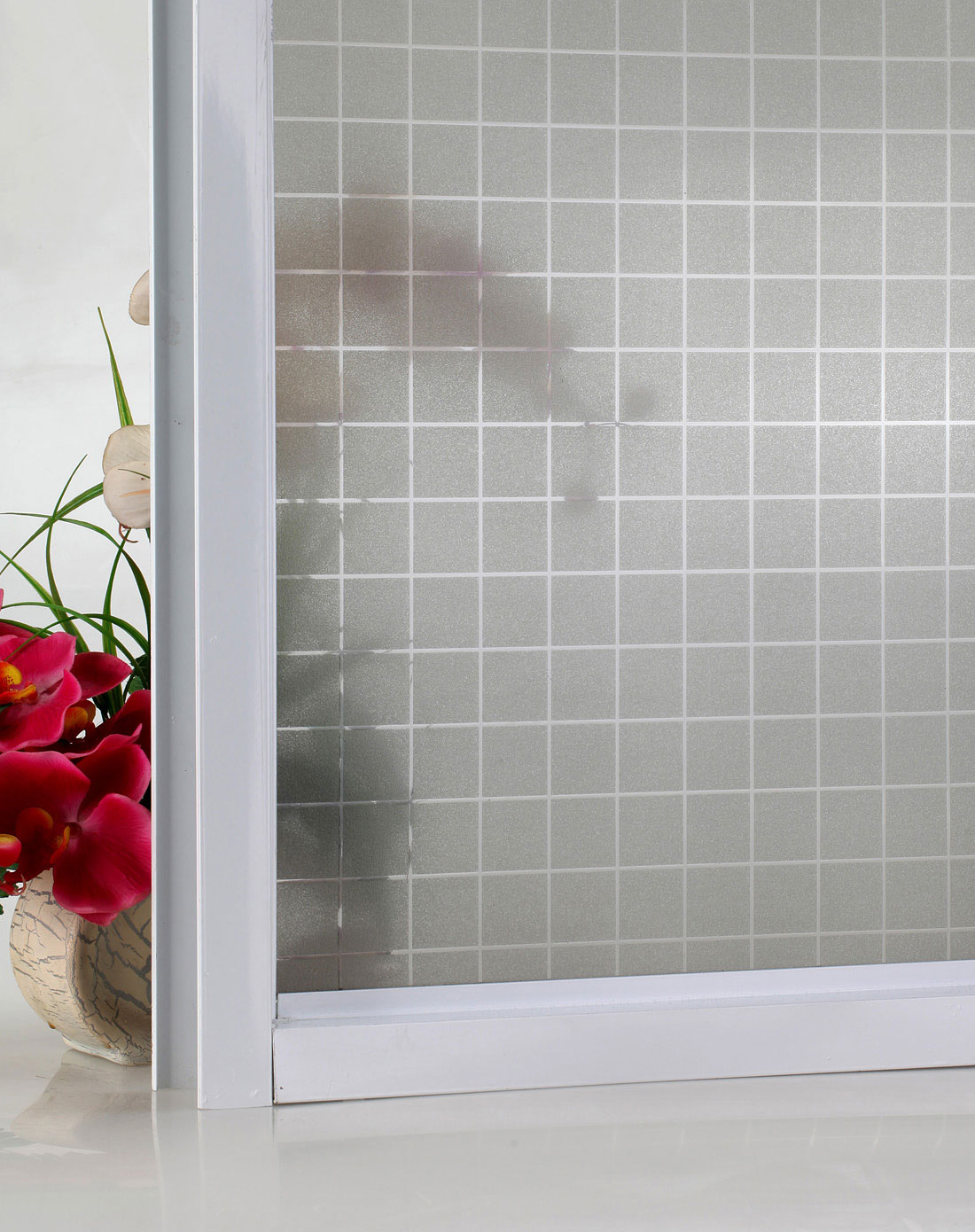 茶色方格静电玻璃贴60cm*2m