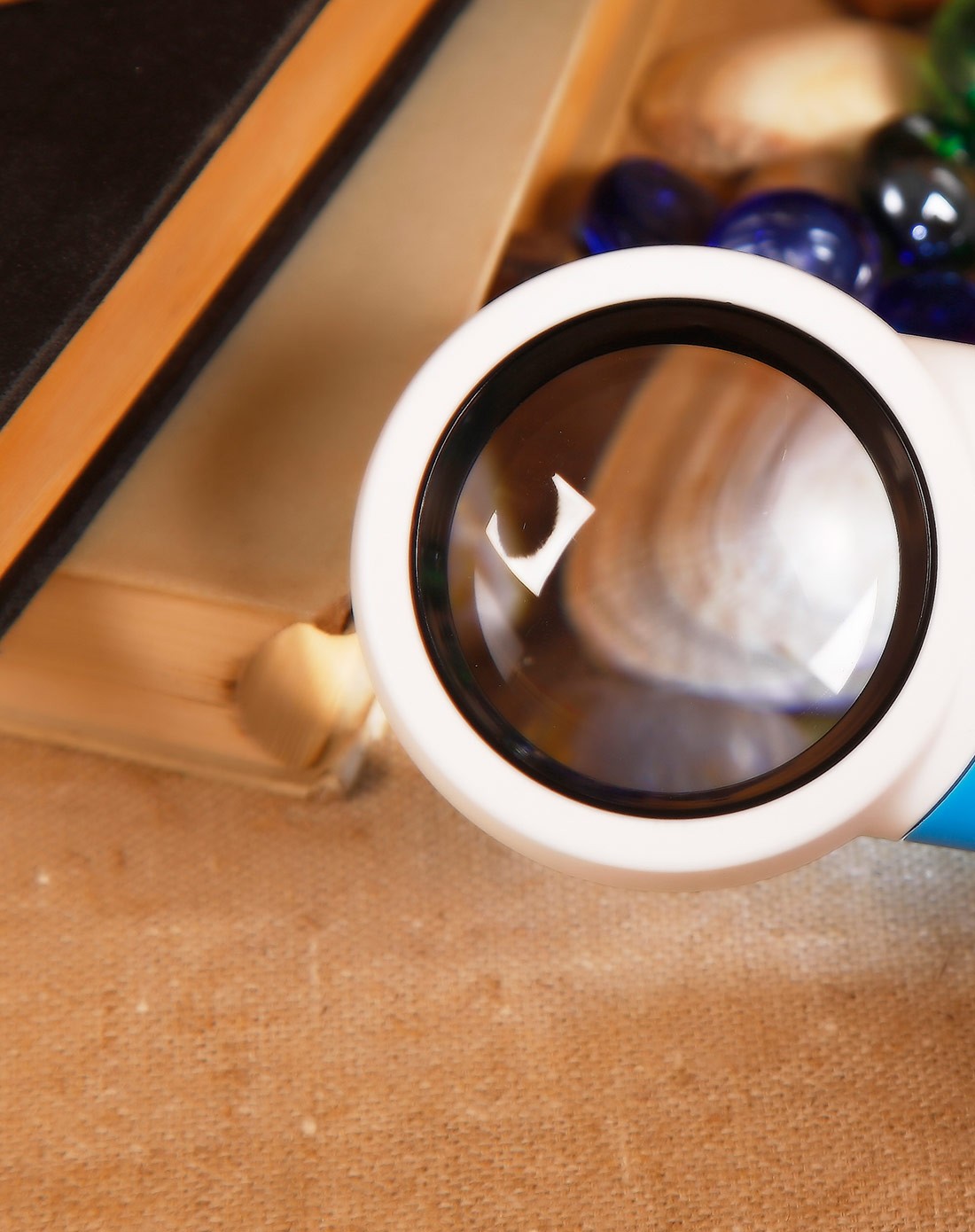 长方形带灯高清高倍放大镜