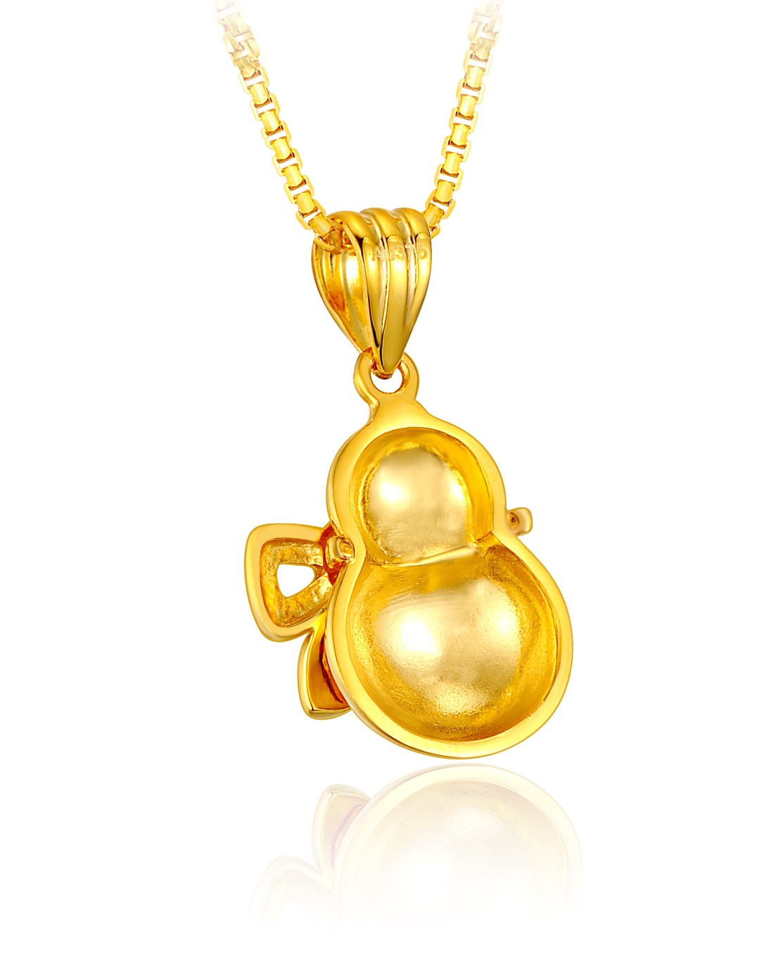 迷你风潮 9k金葫芦吊坠 1.11克