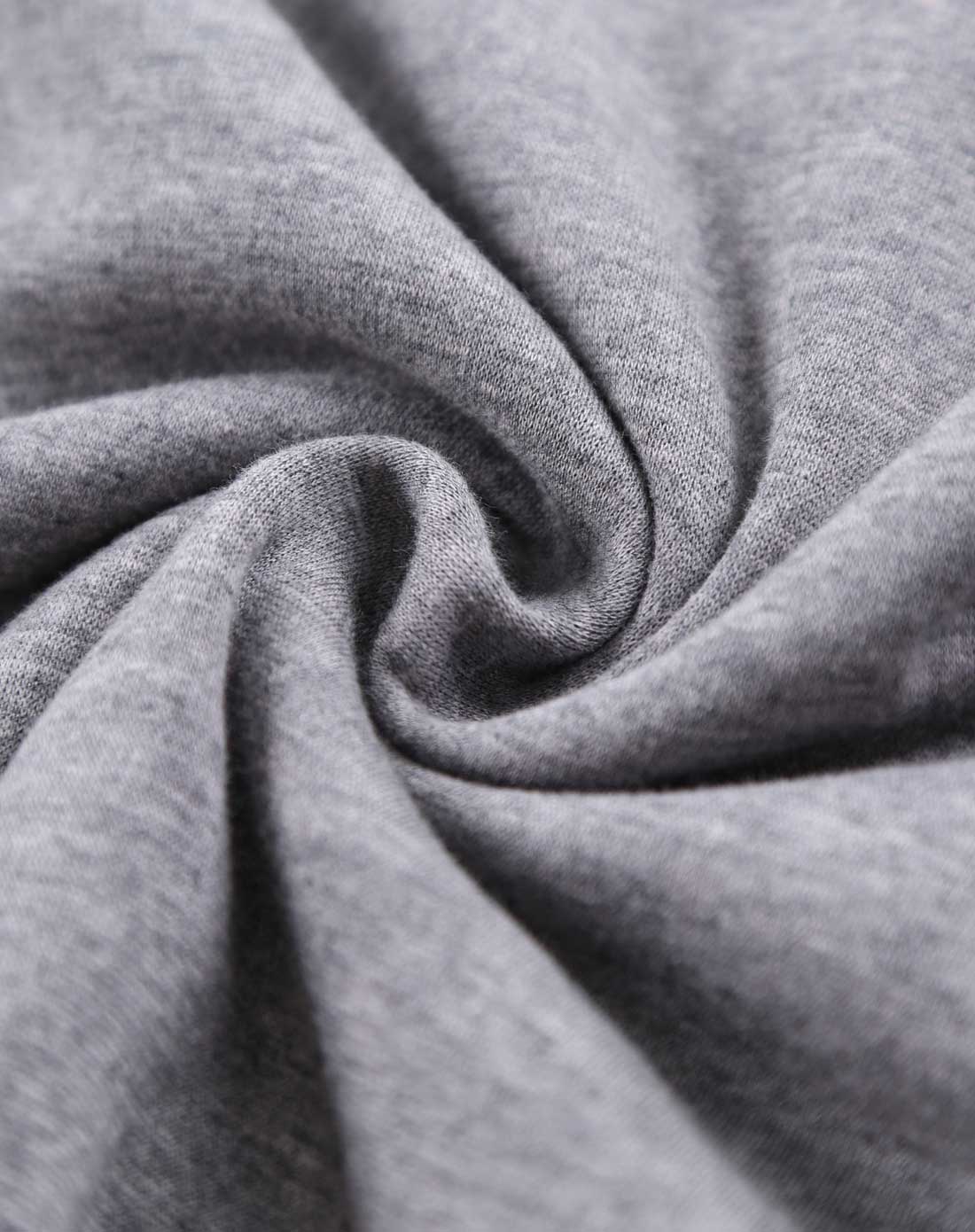 男士浅麻灰色圆领长袖简约舒适套装