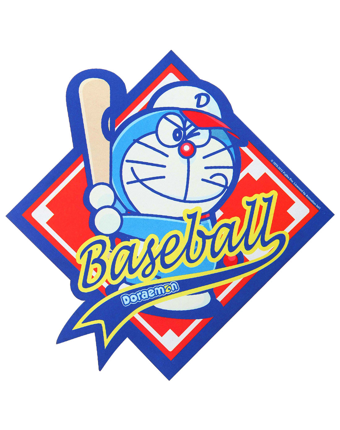 哆啦a梦doraemon电脑配件专场棒球小子经典布面鼠标垫红/蓝色