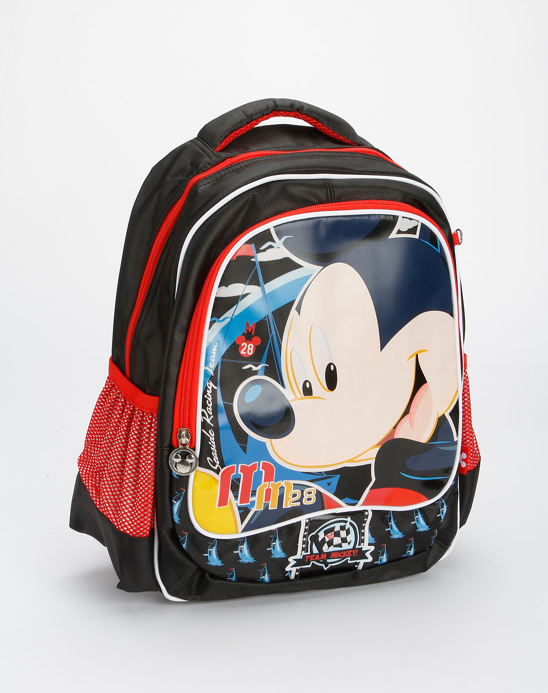 中性黑色米奇卡通学生书包