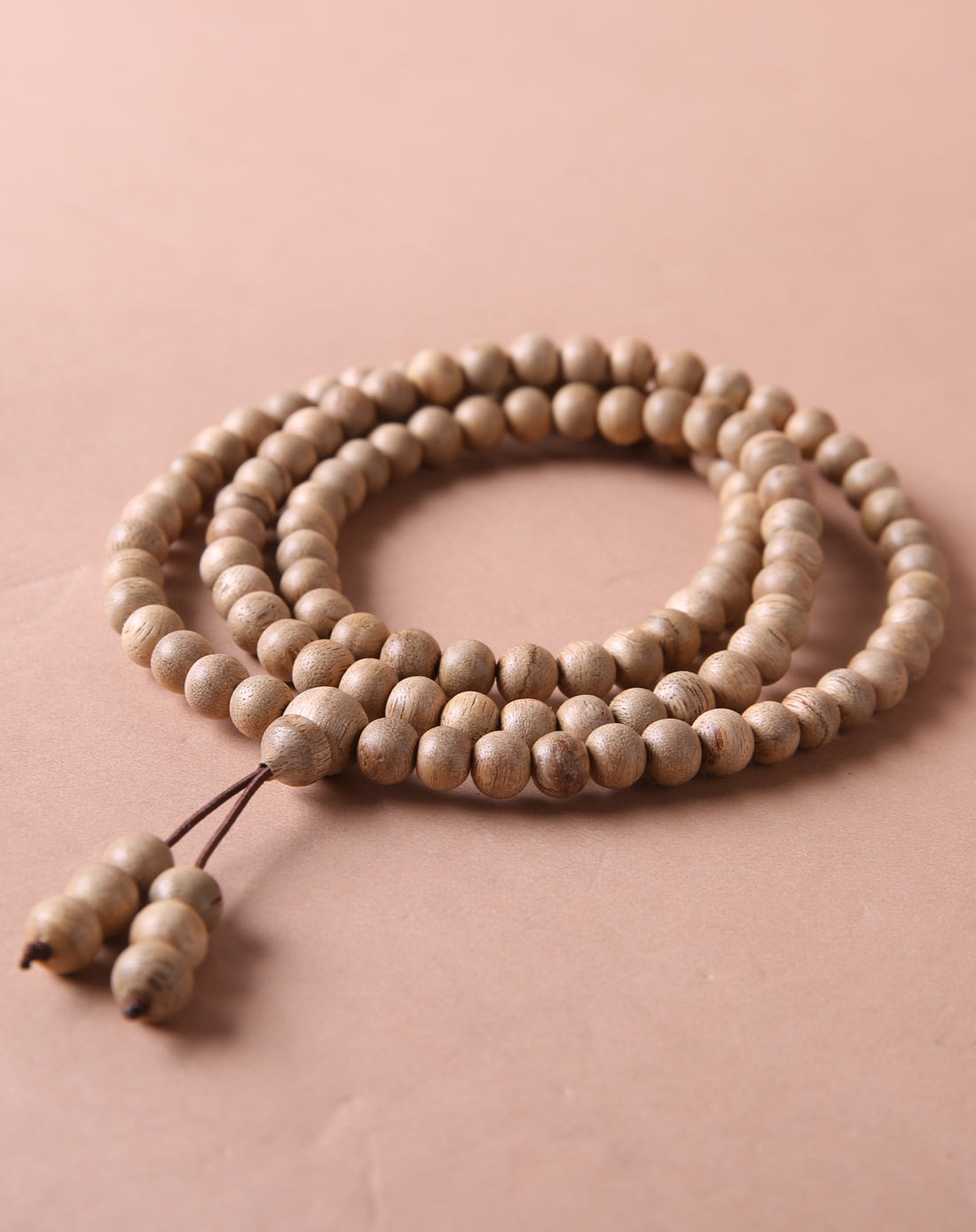 越南雅香白木沉沉香佛珠念珠8mm