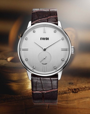 飞迪faydi手表专场-网络特供出色系列简约时尚真皮男表白色