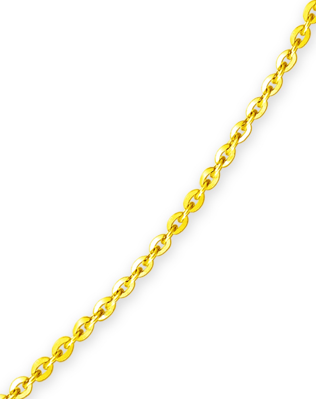 黄9k金项链精典简约十字链细锁骨链