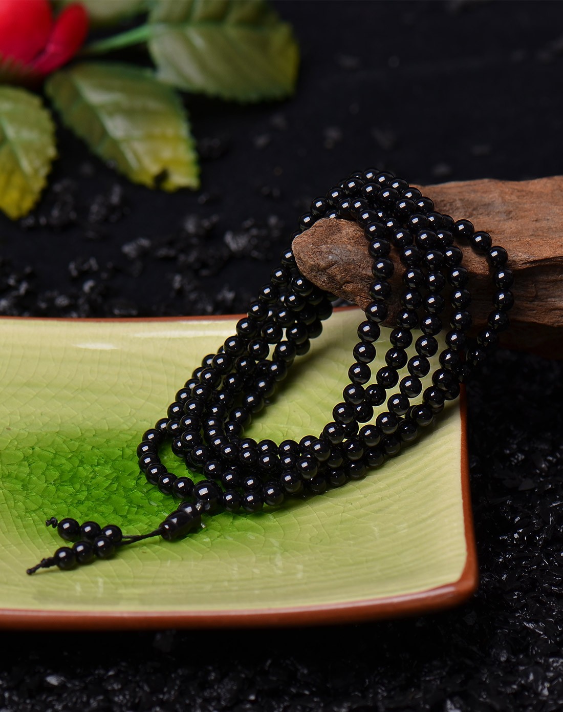 辟邪黑玛瑙216佛珠手链