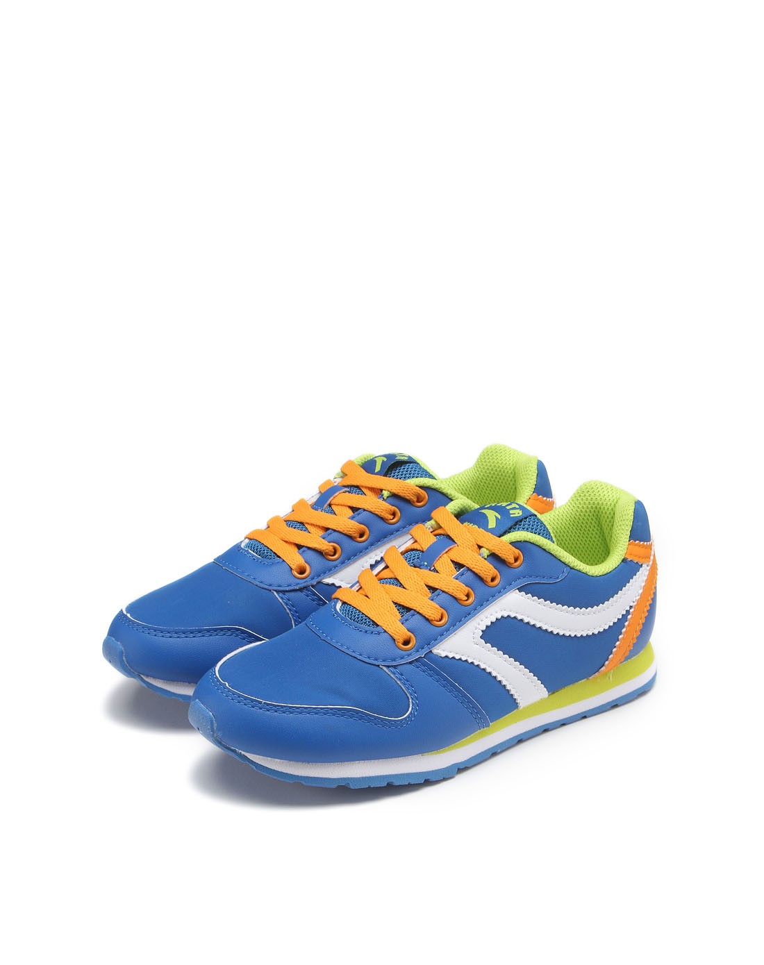 安踏anta儿童运动专场-男童款宝蓝配白色休闲鞋 时尚运动