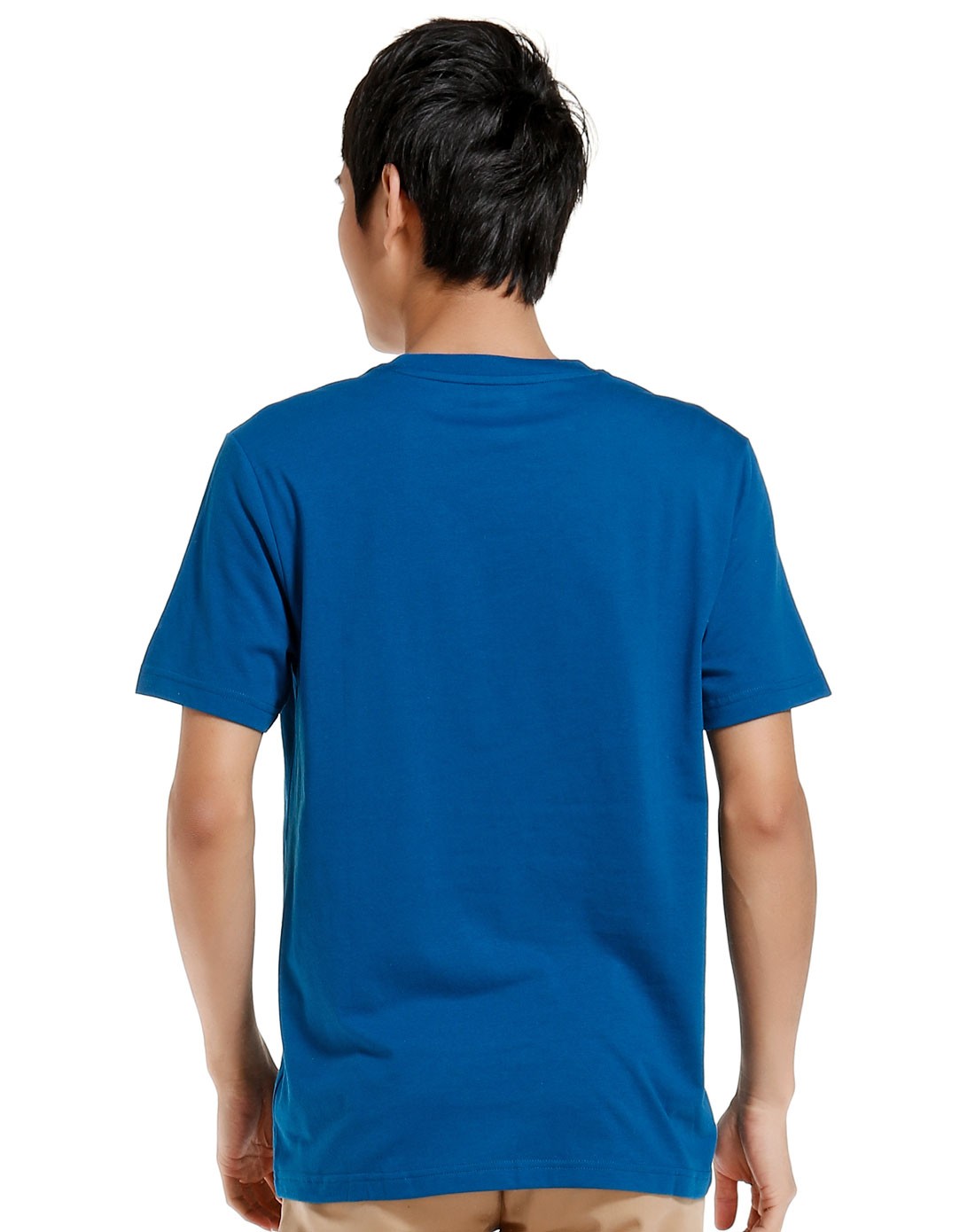 男款钴蓝色短袖t恤 户外系列