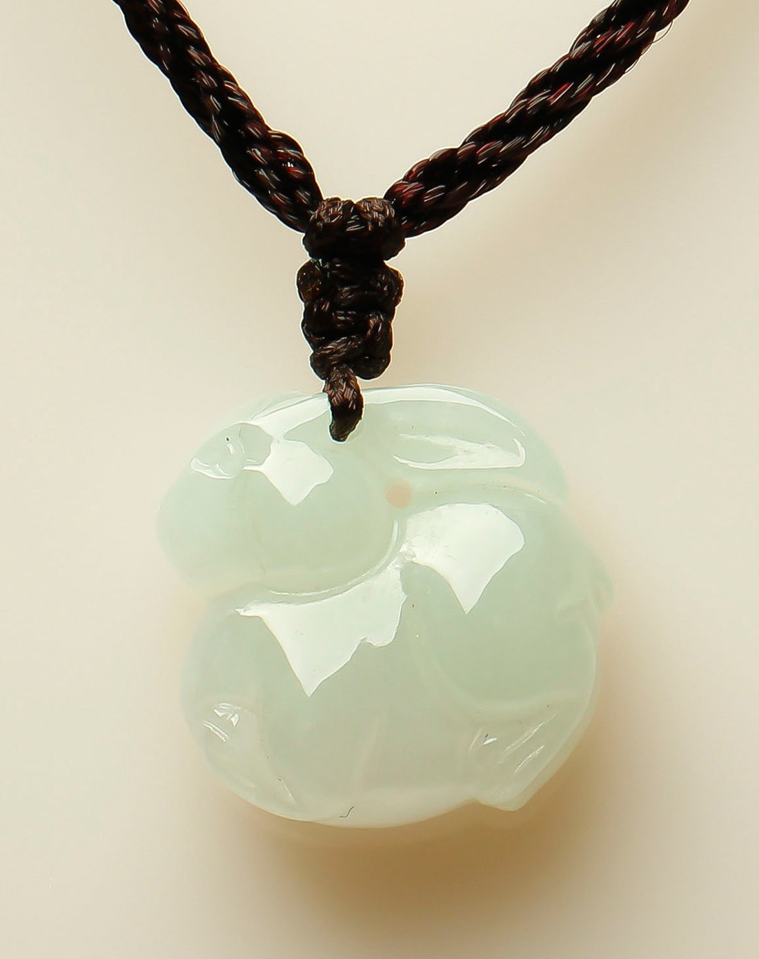 翡翠源jadelink玉器专场-天然翡翠兔吊坠