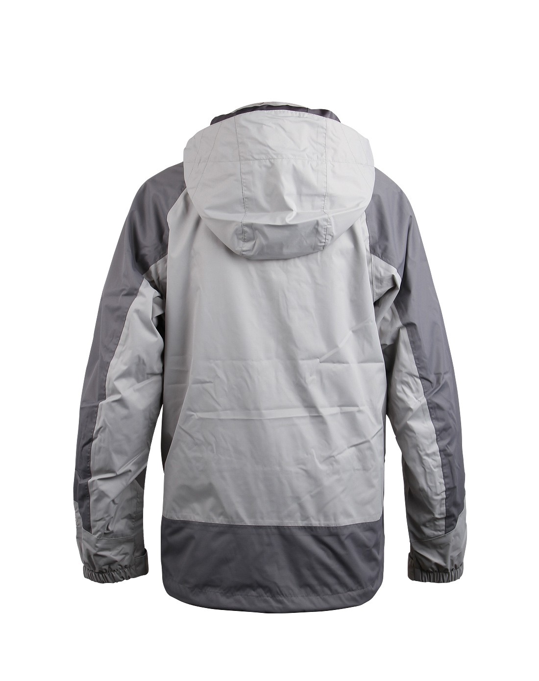 男款浅灰色单层冲锋衣 防风防水