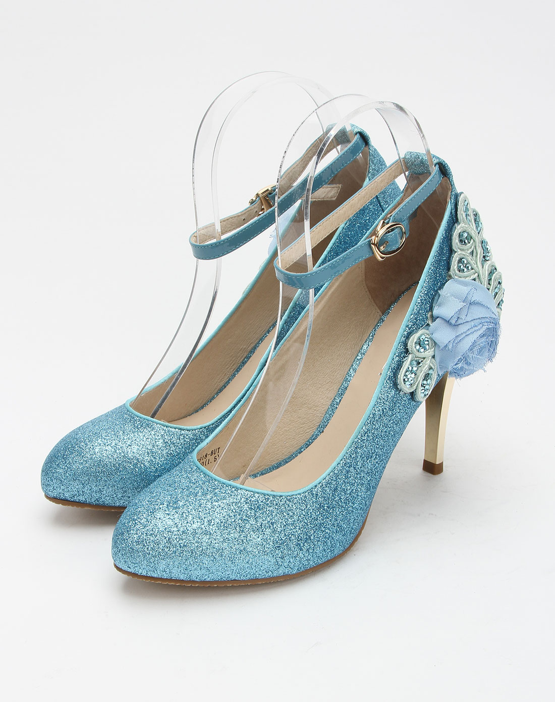 女款蓝色时尚高跟鞋