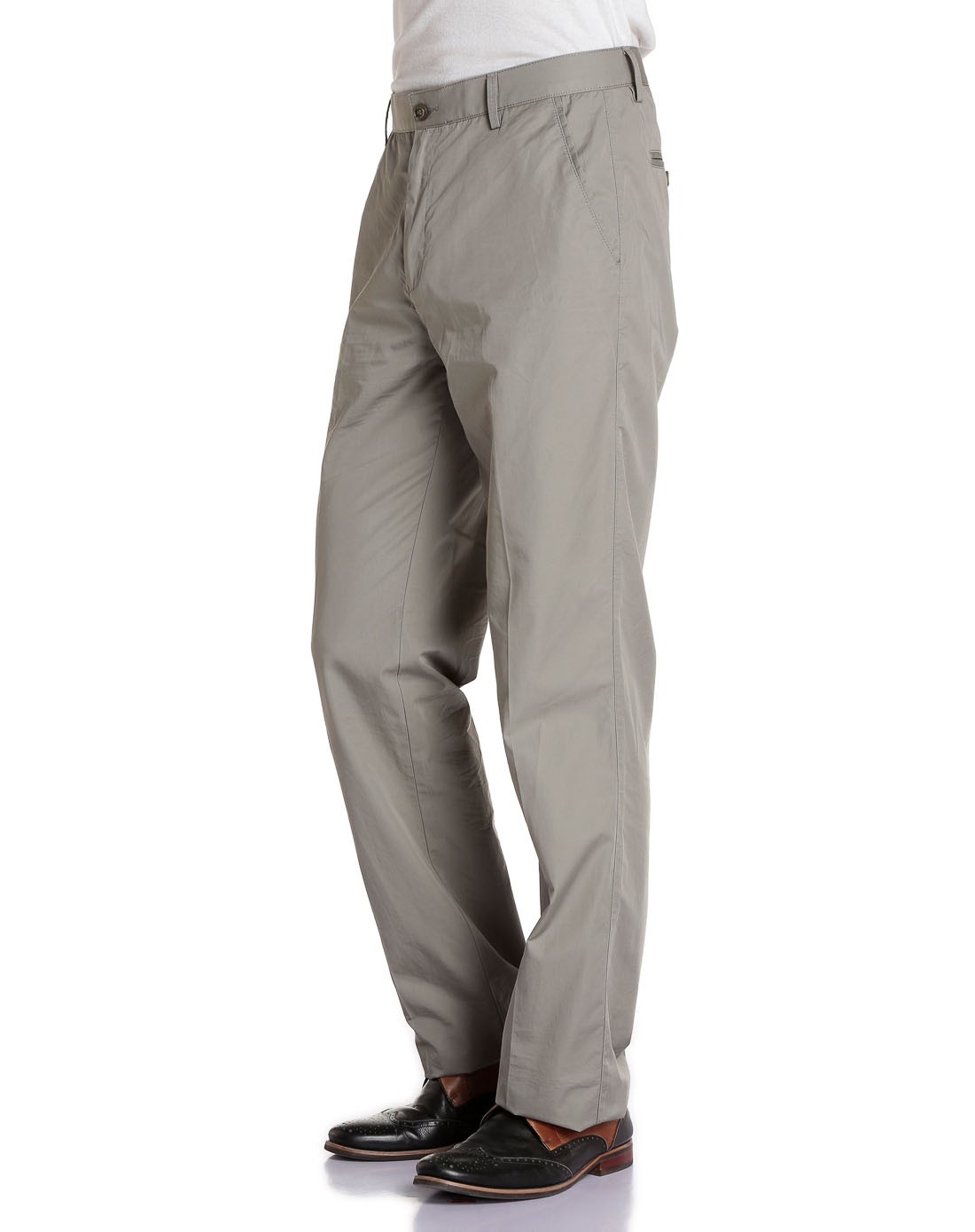 灰卡其色休闲百搭长裤