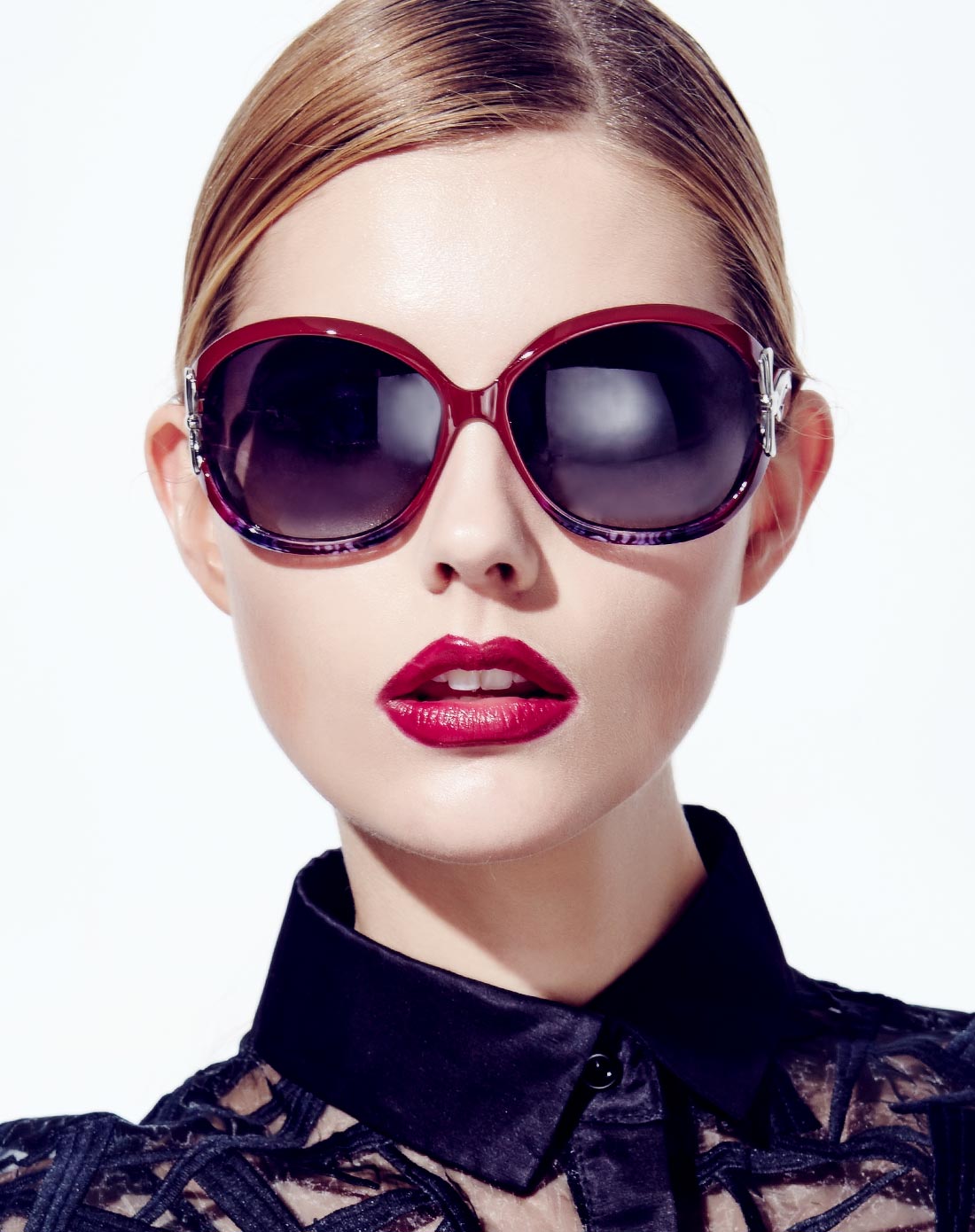 特惠 欧美明星款潮流蝴蝶结偏光镜墨镜眼镜