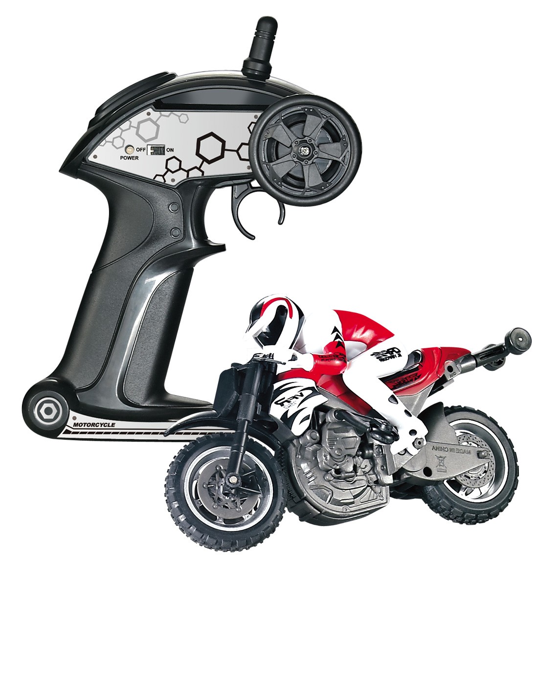 宝贝最爱玩具专场-环奇 成人小孩高速迷你遥控特技摩托车