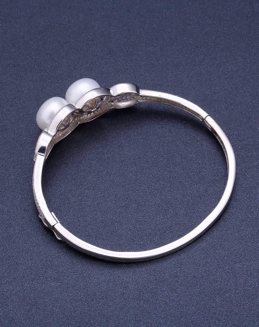 s925银镶珍珠手镯-珍女人系列