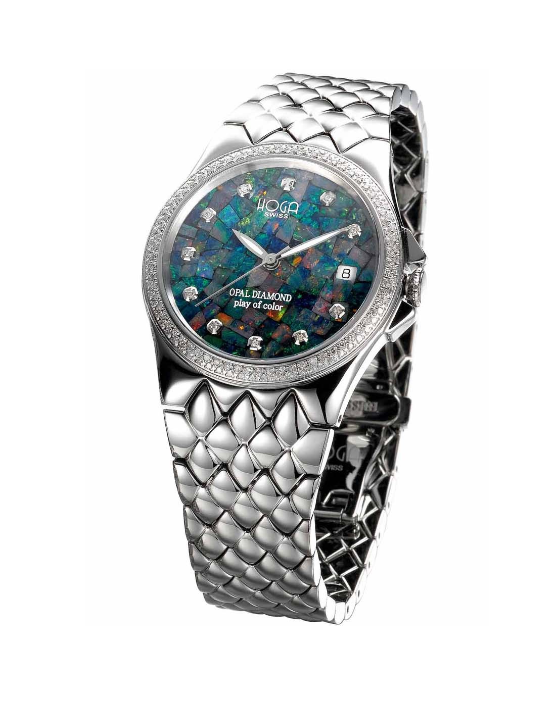 皇爵hoga手表专场 > 时尚缤纷opal宝石机械男表