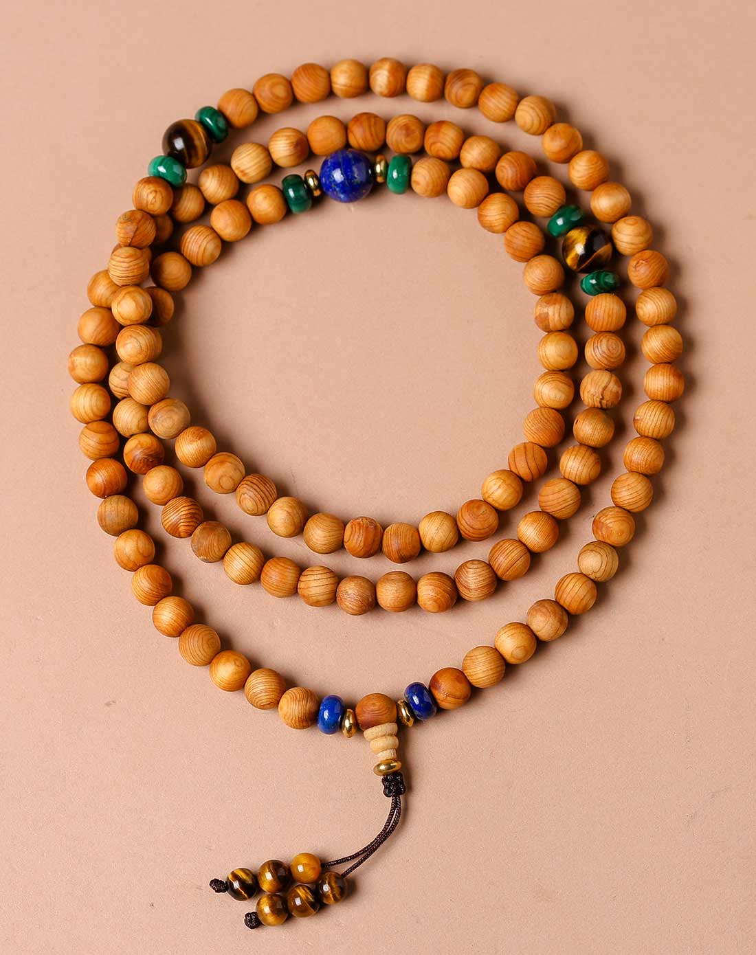 美容养生.108颗珍品野生瘤疤崖柏念珠 8mm