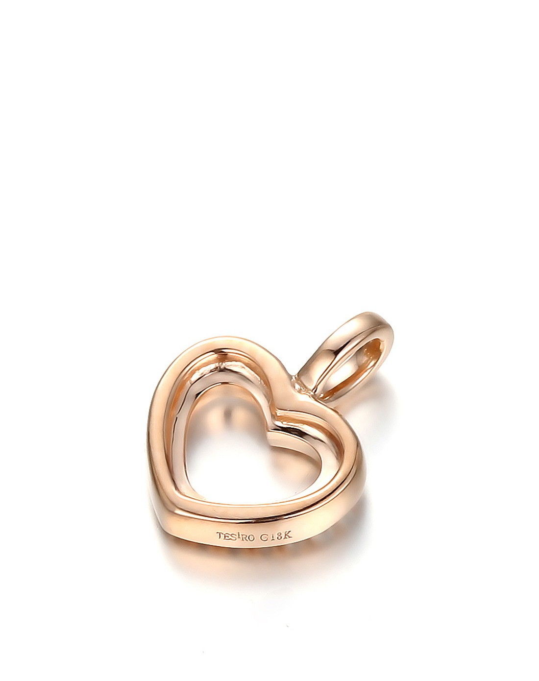 通灵珠宝tesiro饰品专场-【赠890元18k金链】大地之心彩18k金钻石吊坠